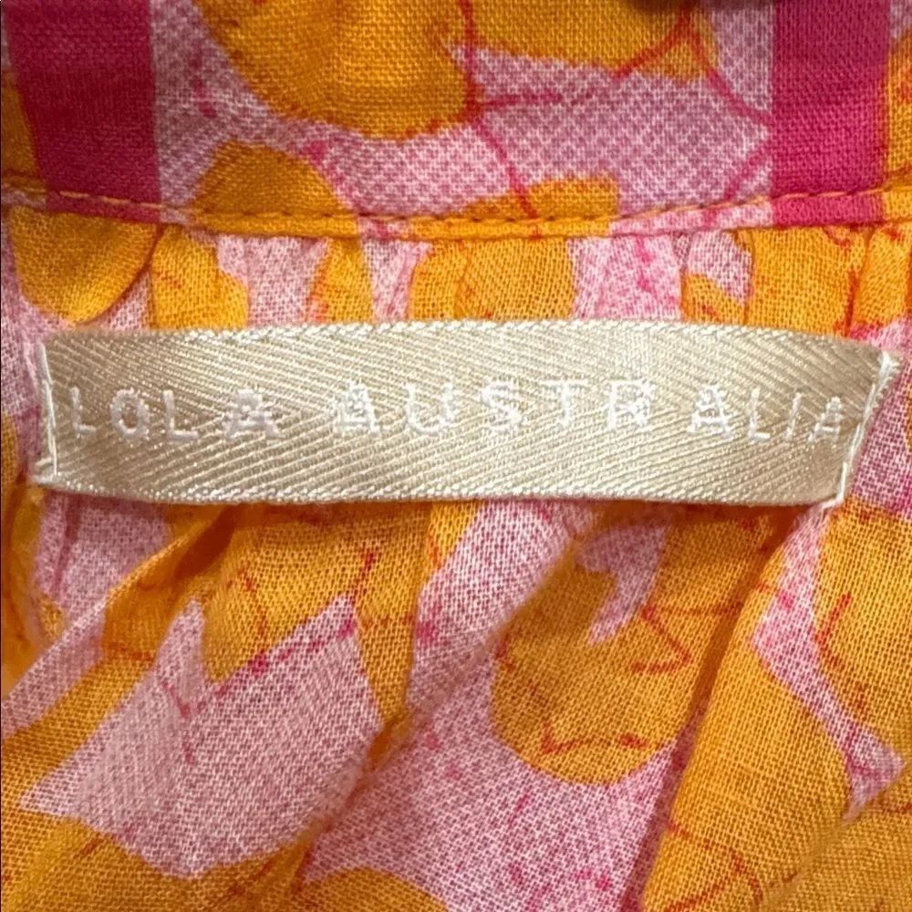Lola Australia SAPPHIRE MAXI Dress in Orange pink S - Picture 6 of 7